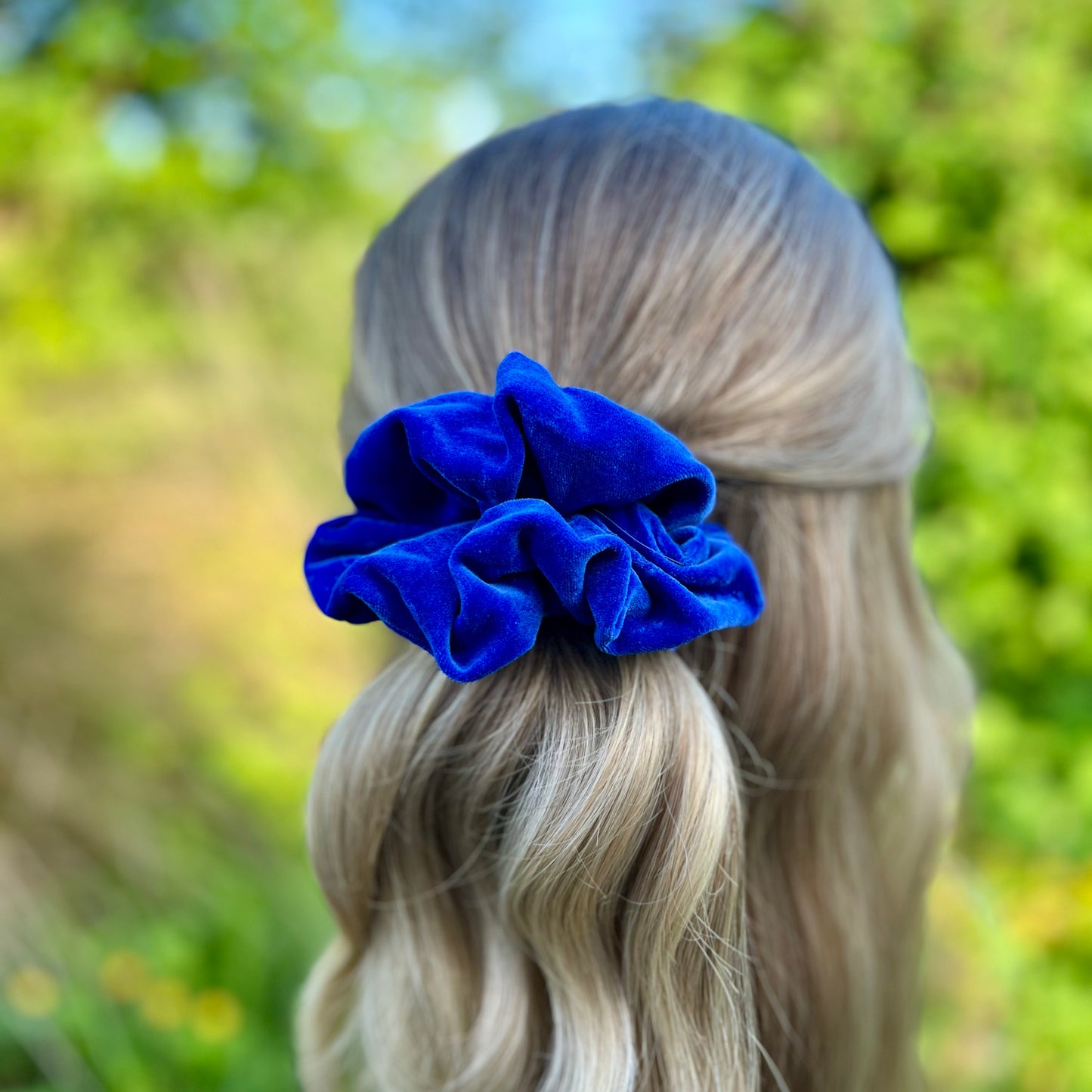 Selena Cobalt Scrunchie