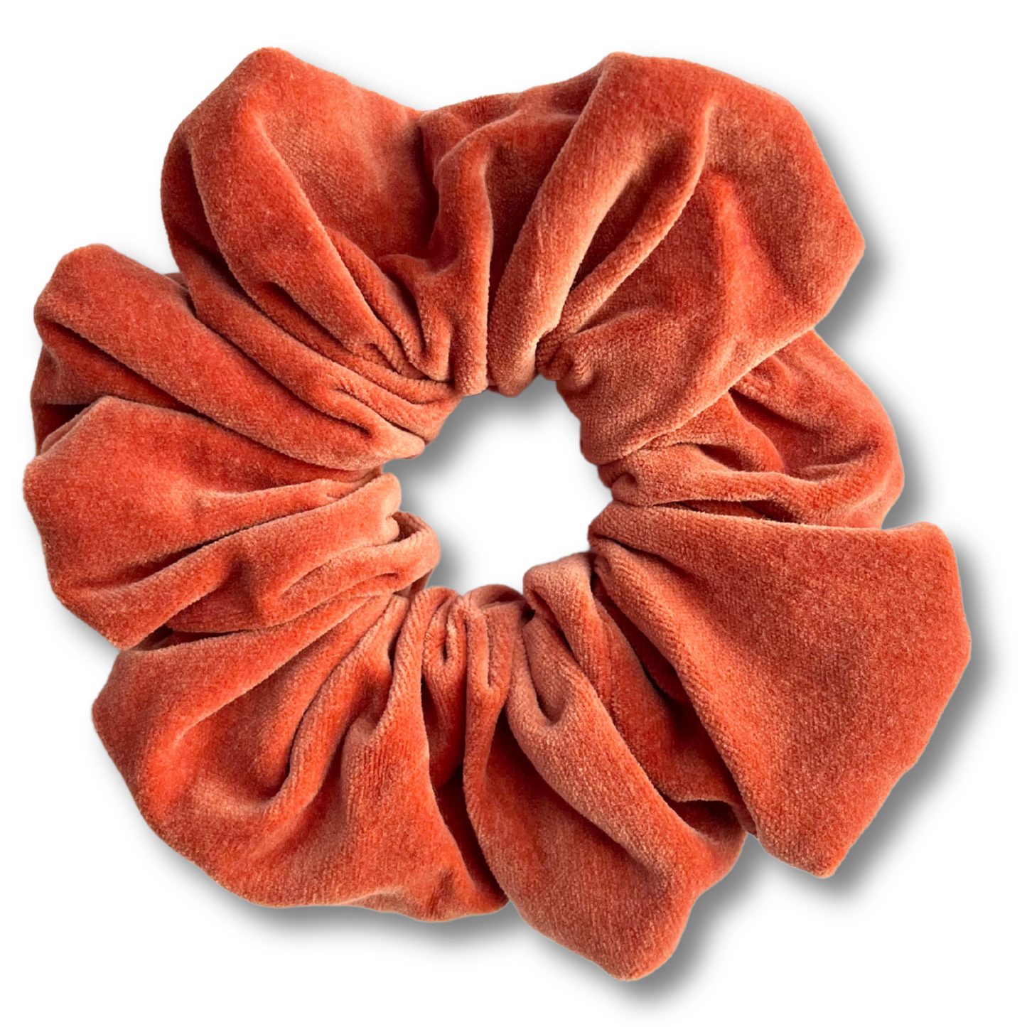 Selena Orange Velvet Scrunchie