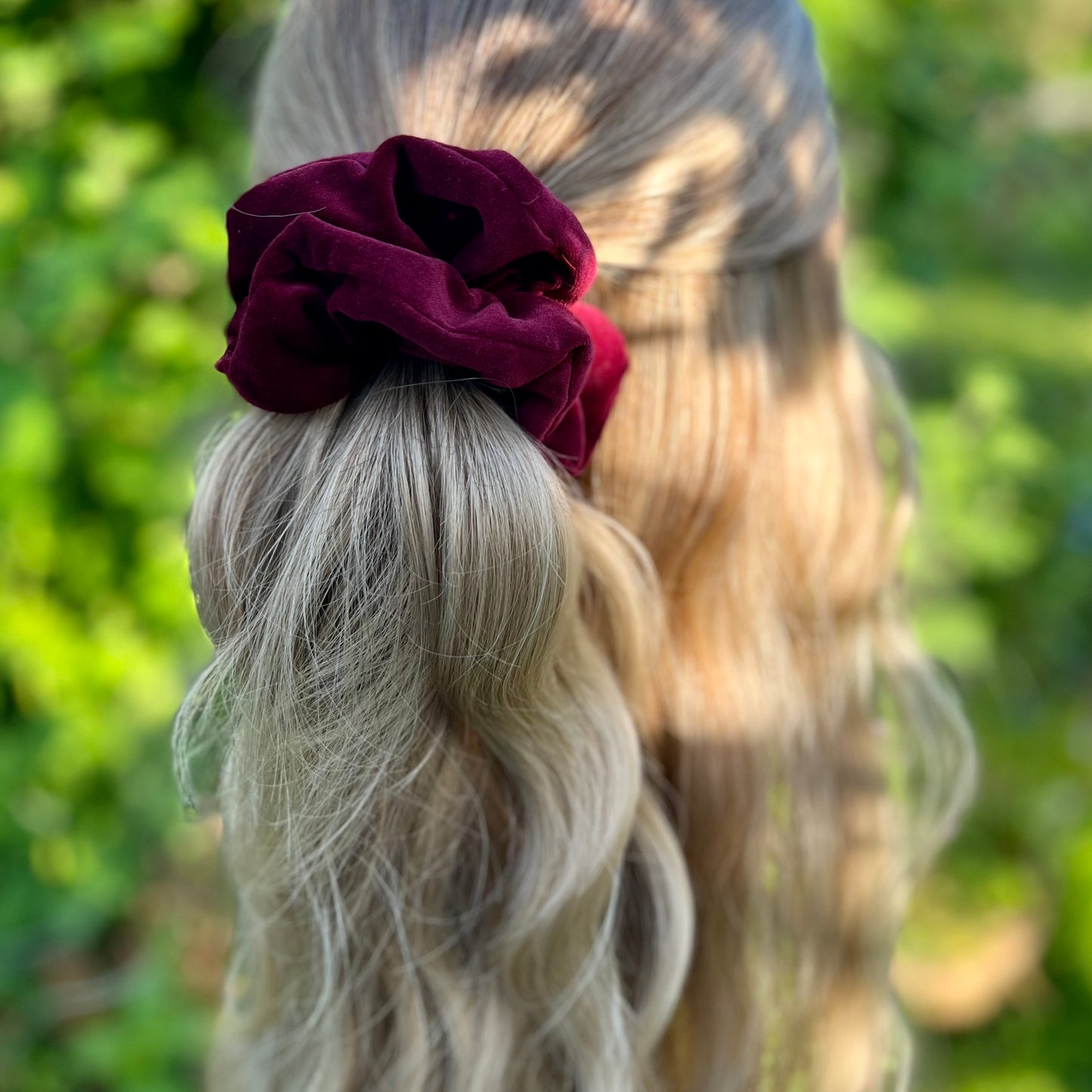 Selena Burgundy Scrunchie
