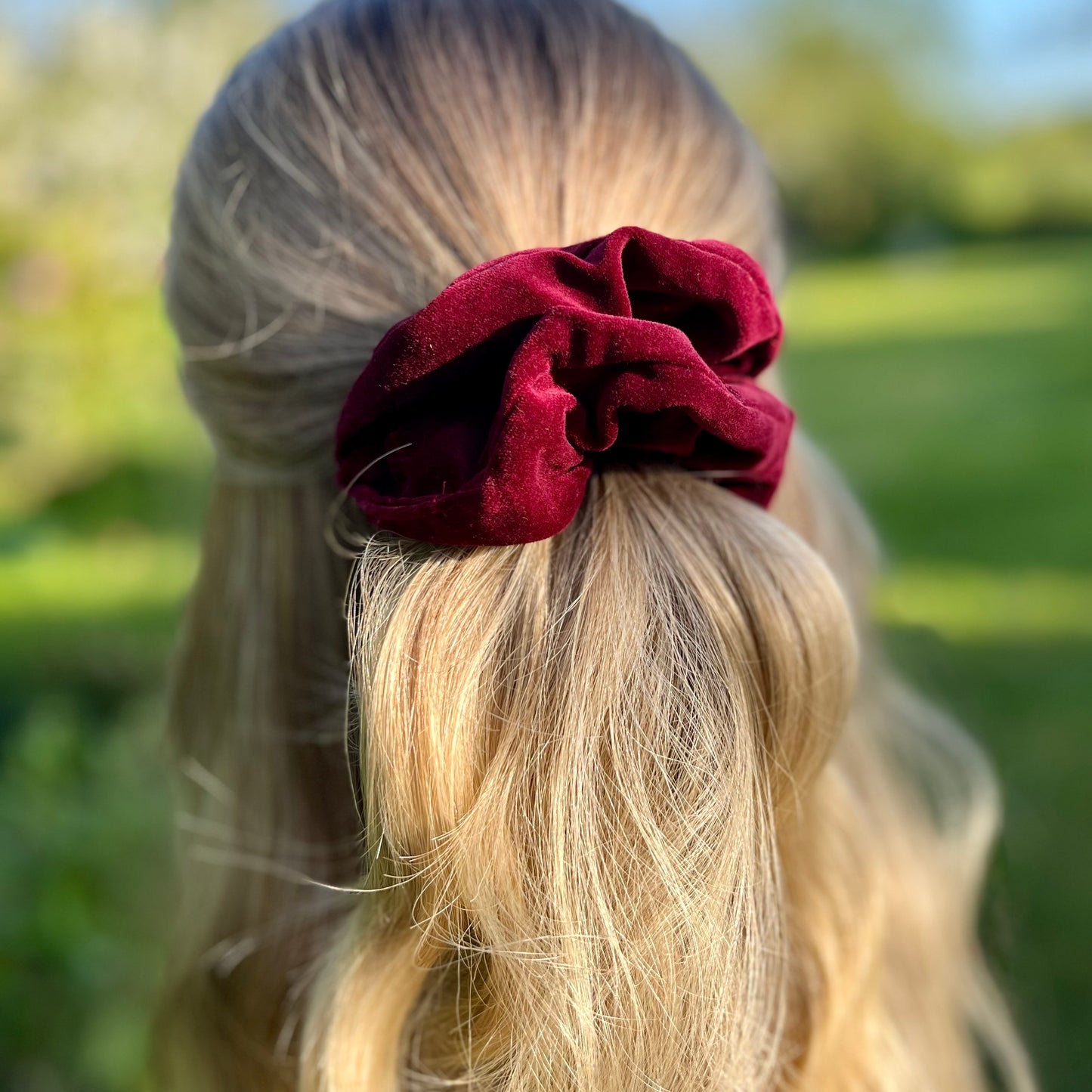 Selena Burgundy Scrunchie