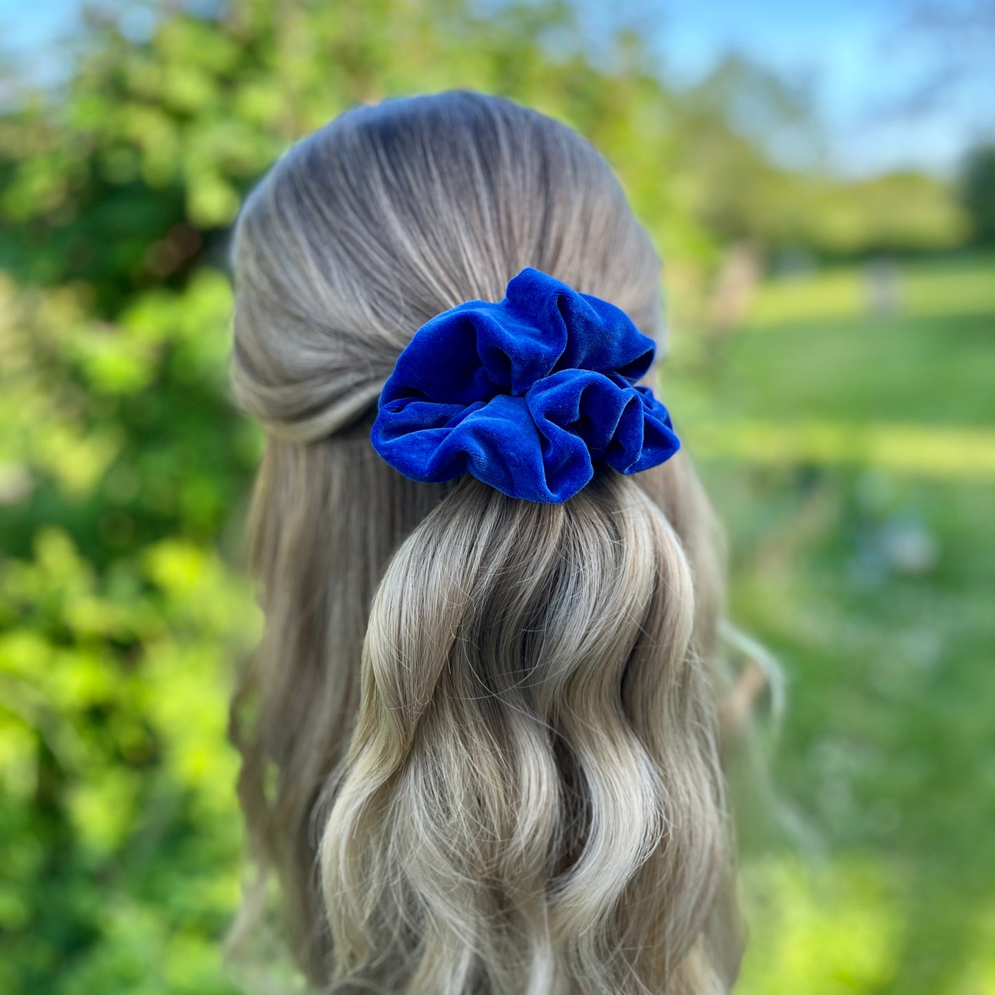 Selena Cobalt Scrunchie