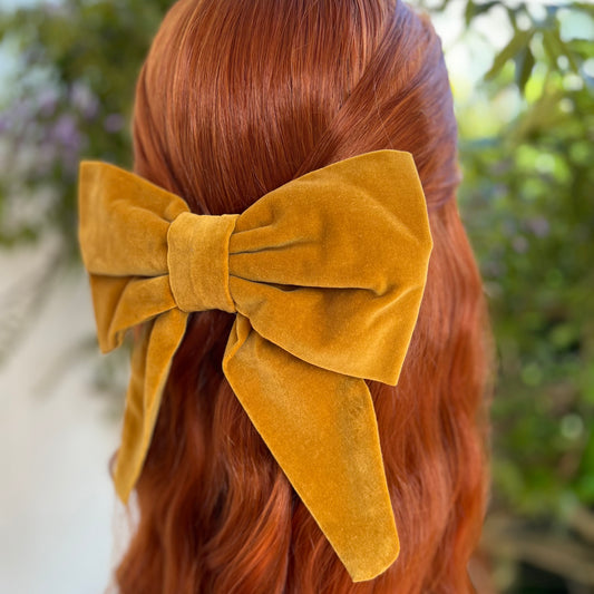 Kelly Mustard Yellow Bow