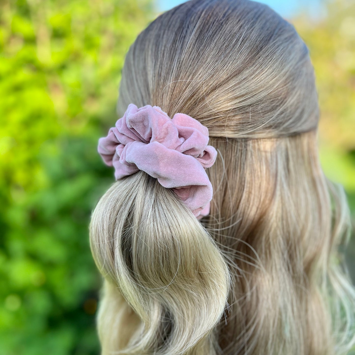 Selena Pale Pink Scunchie