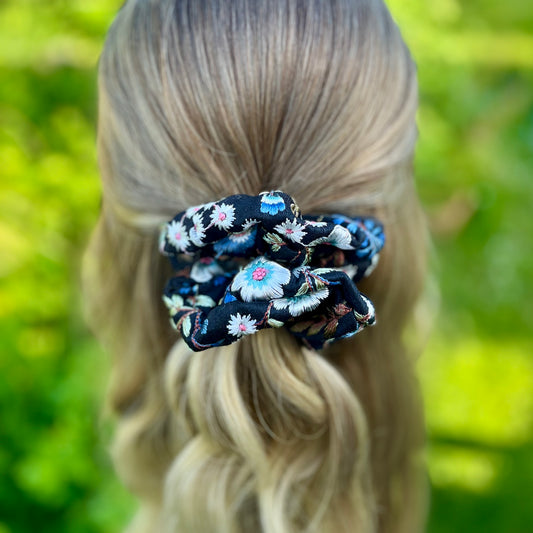 Mary Embroidered Scrunchie