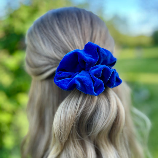 Selena Cobalt Scrunchie