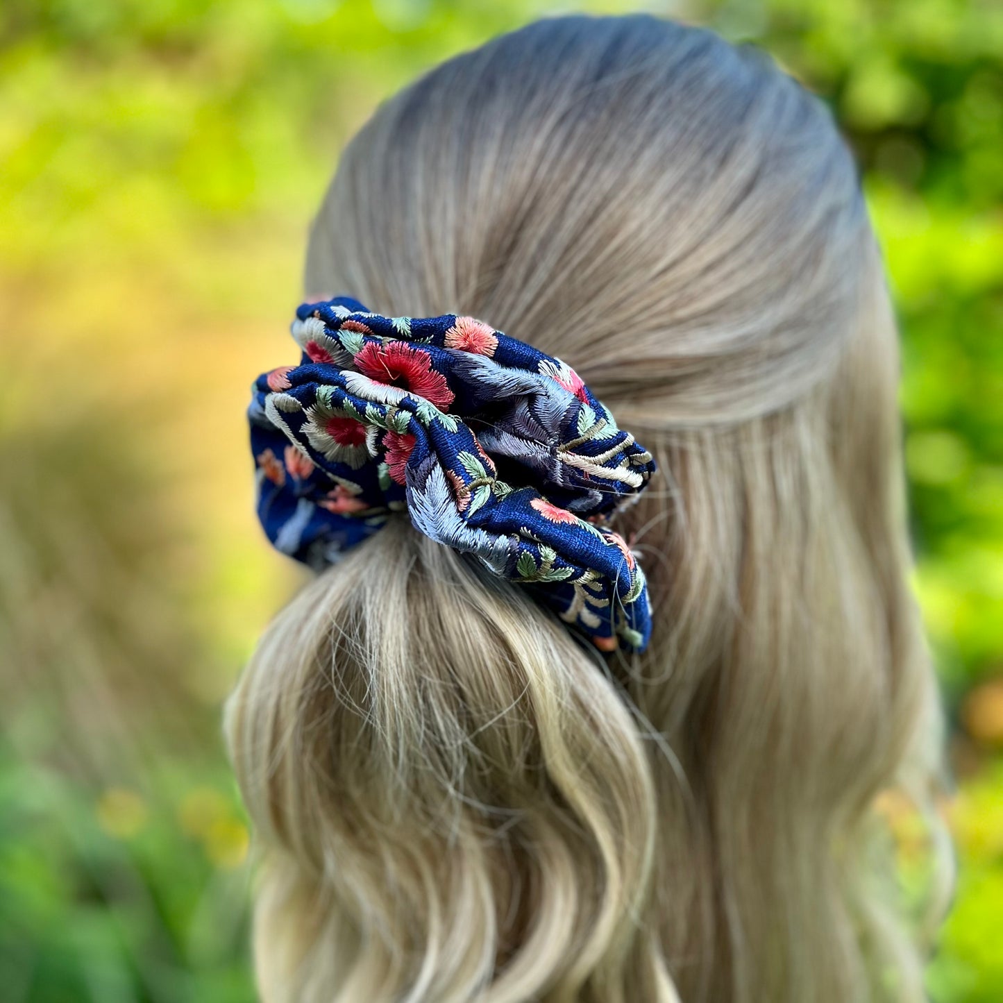 Jane Embroidered Scrunchie