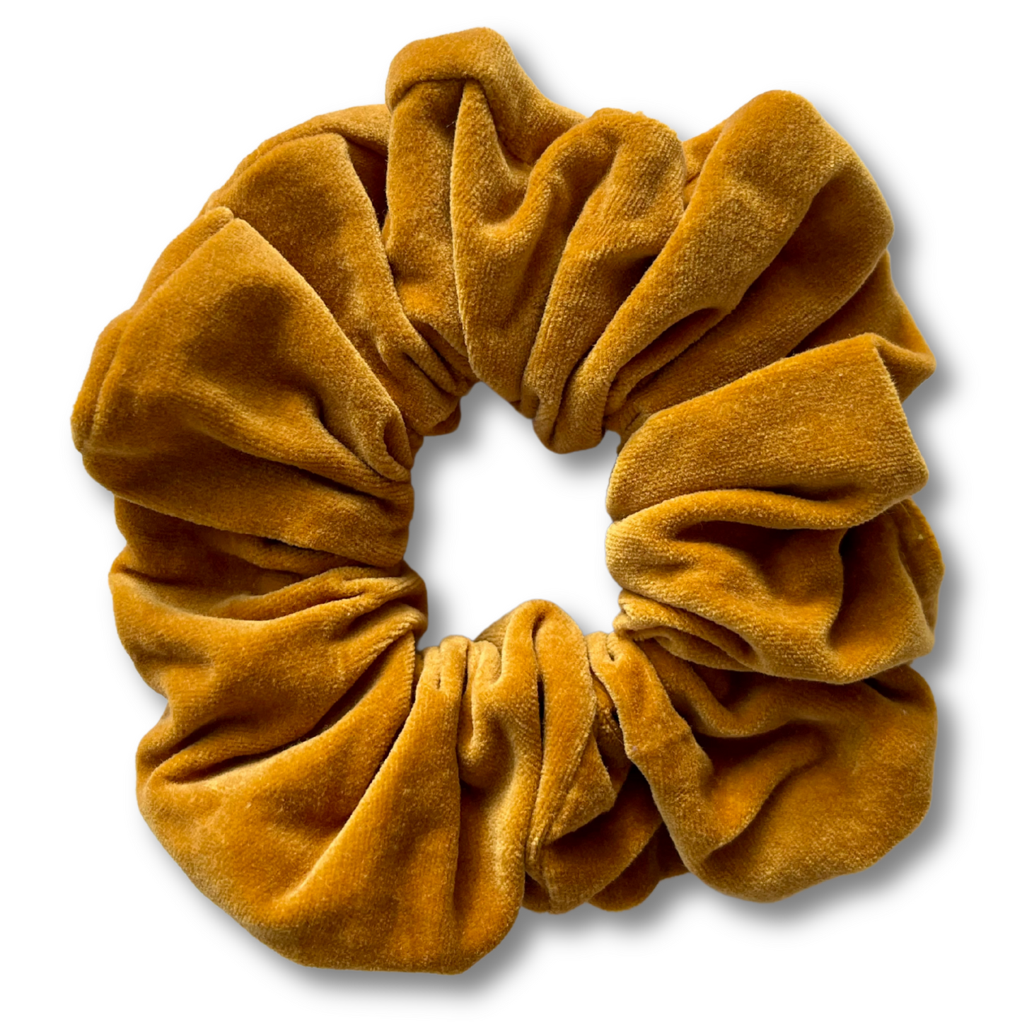 Selena Yellow Velvet Scrunchie