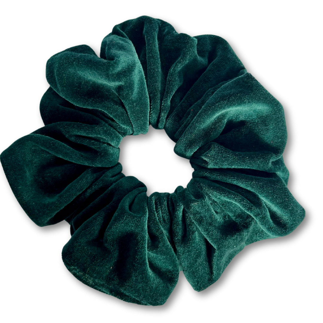 Selena Dark Green scrunchie