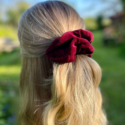 Selena Burgundy Scrunchie
