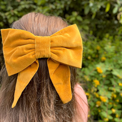 Kelly Mustard Yellow Bow