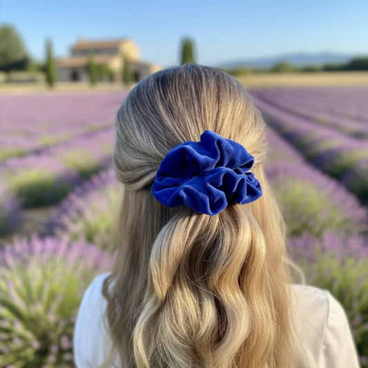 Selena Cobalt Scrunchie