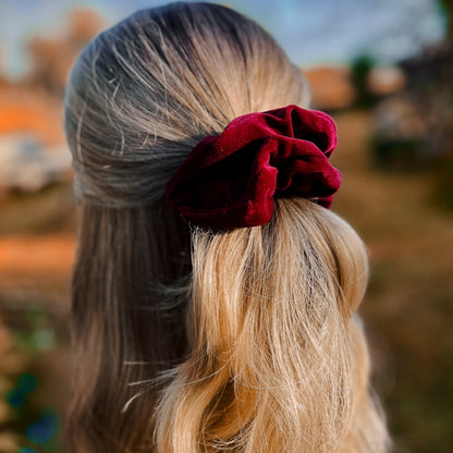 Selena Burgundy Scrunchie