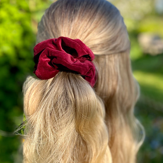 Selena Burgundy Scrunchie