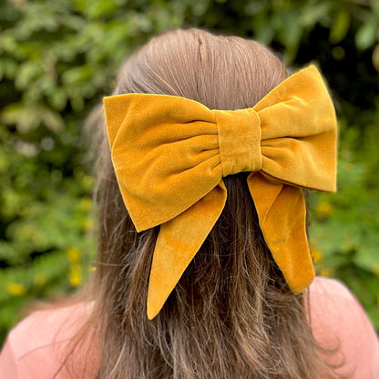 Kelly Mustard Yellow Bow