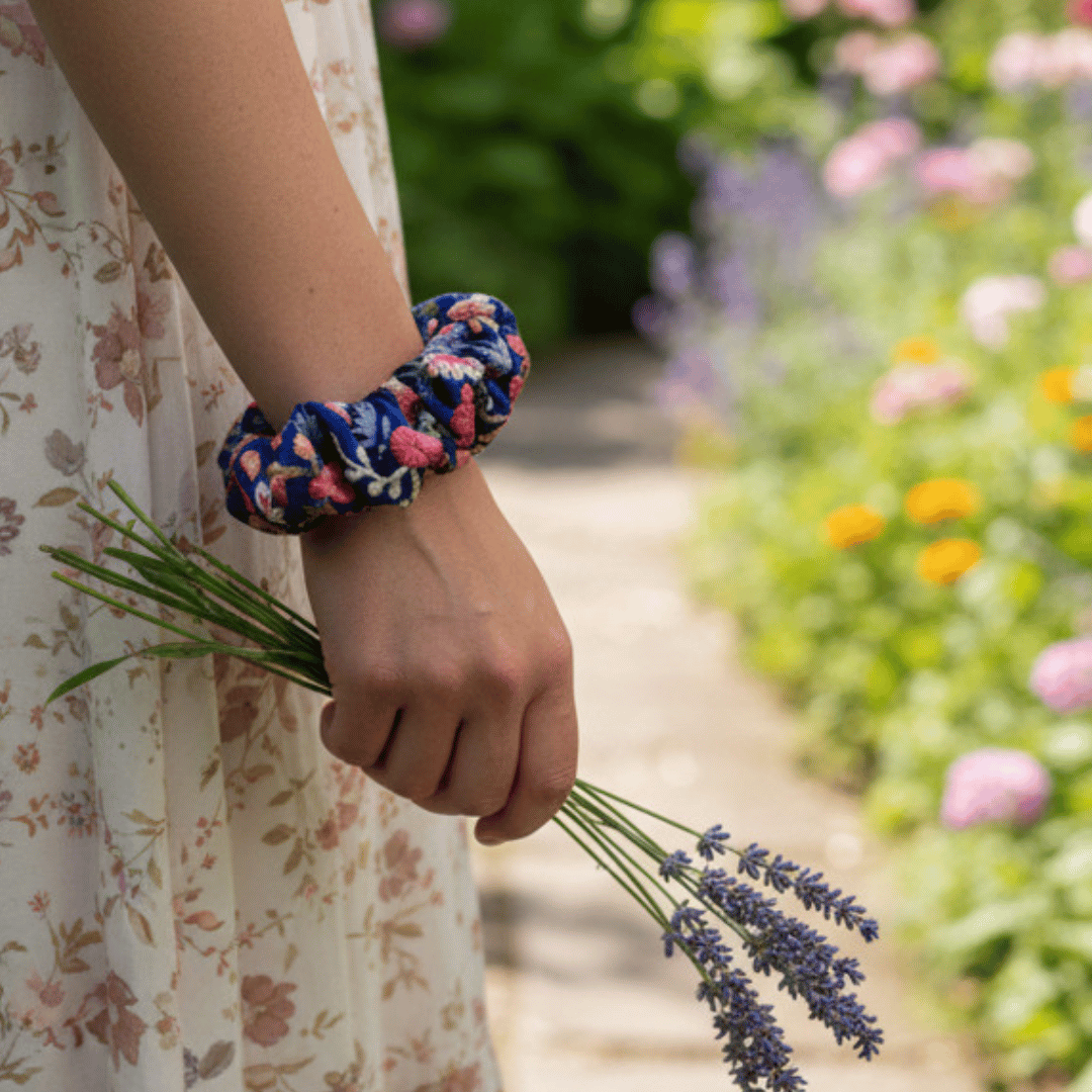 Jane Embroidered Scrunchie