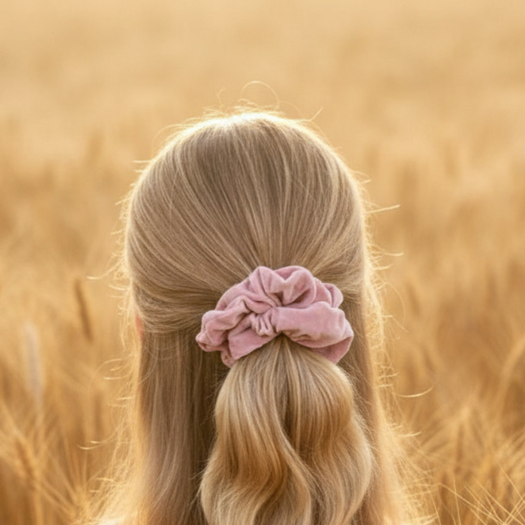 Selena Pale Pink Scunchie