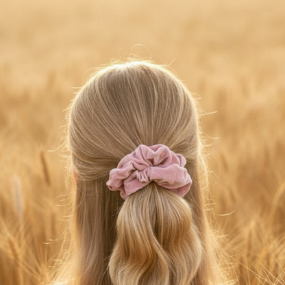 Selena Pale Pink Scunchie