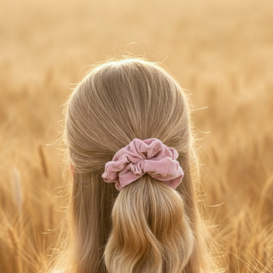 Selena Pale Pink Scunchie